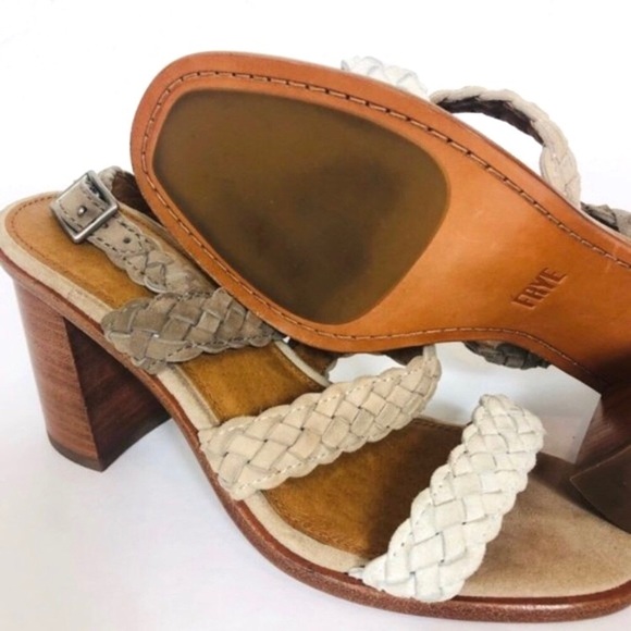 Frye Amy Woven Braid Block Heel Sandal - Picture 7 of 7